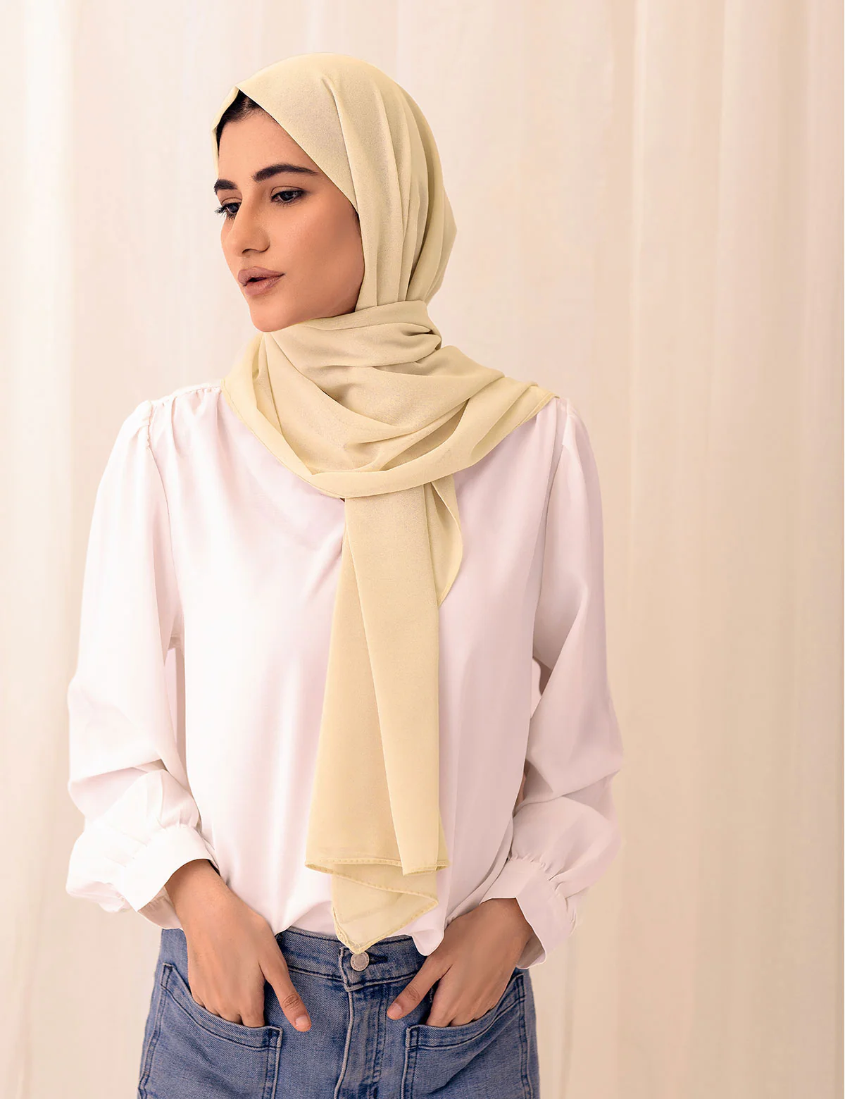Chiffon Bubble - Beige - Image 2