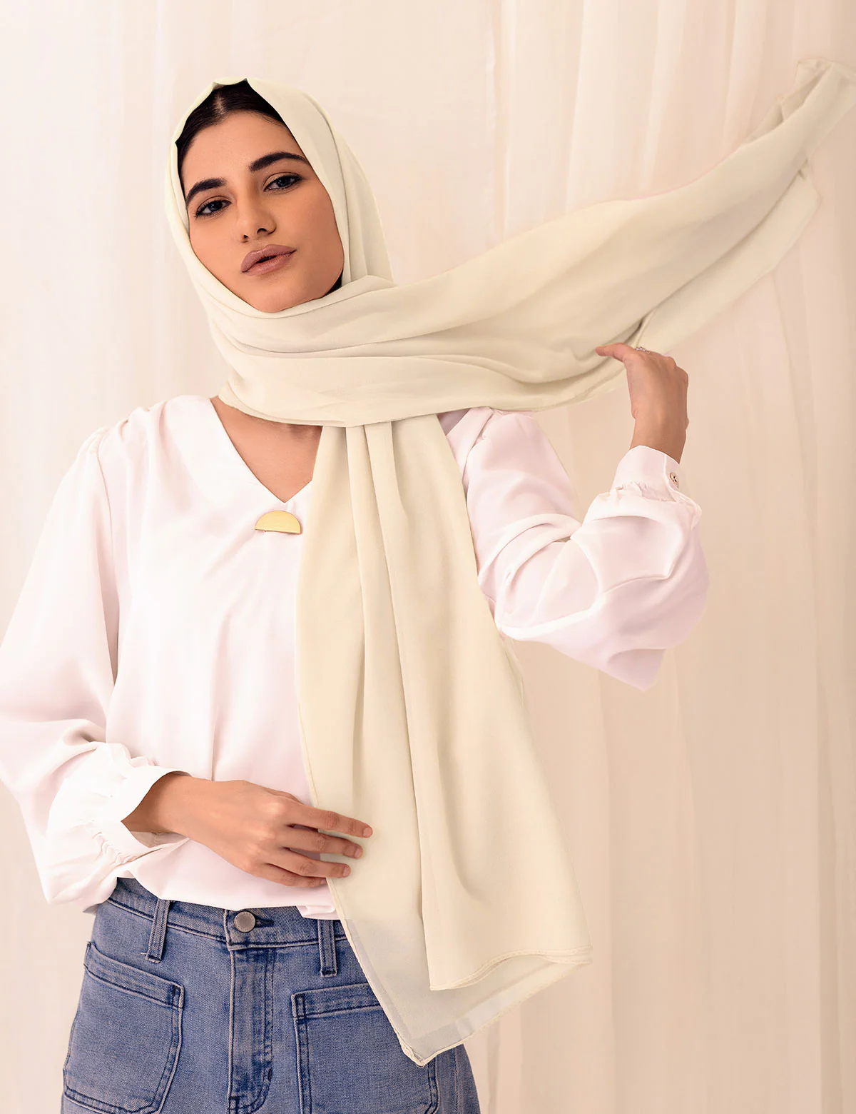 Chiffon Bubble - Ivory - Image 2