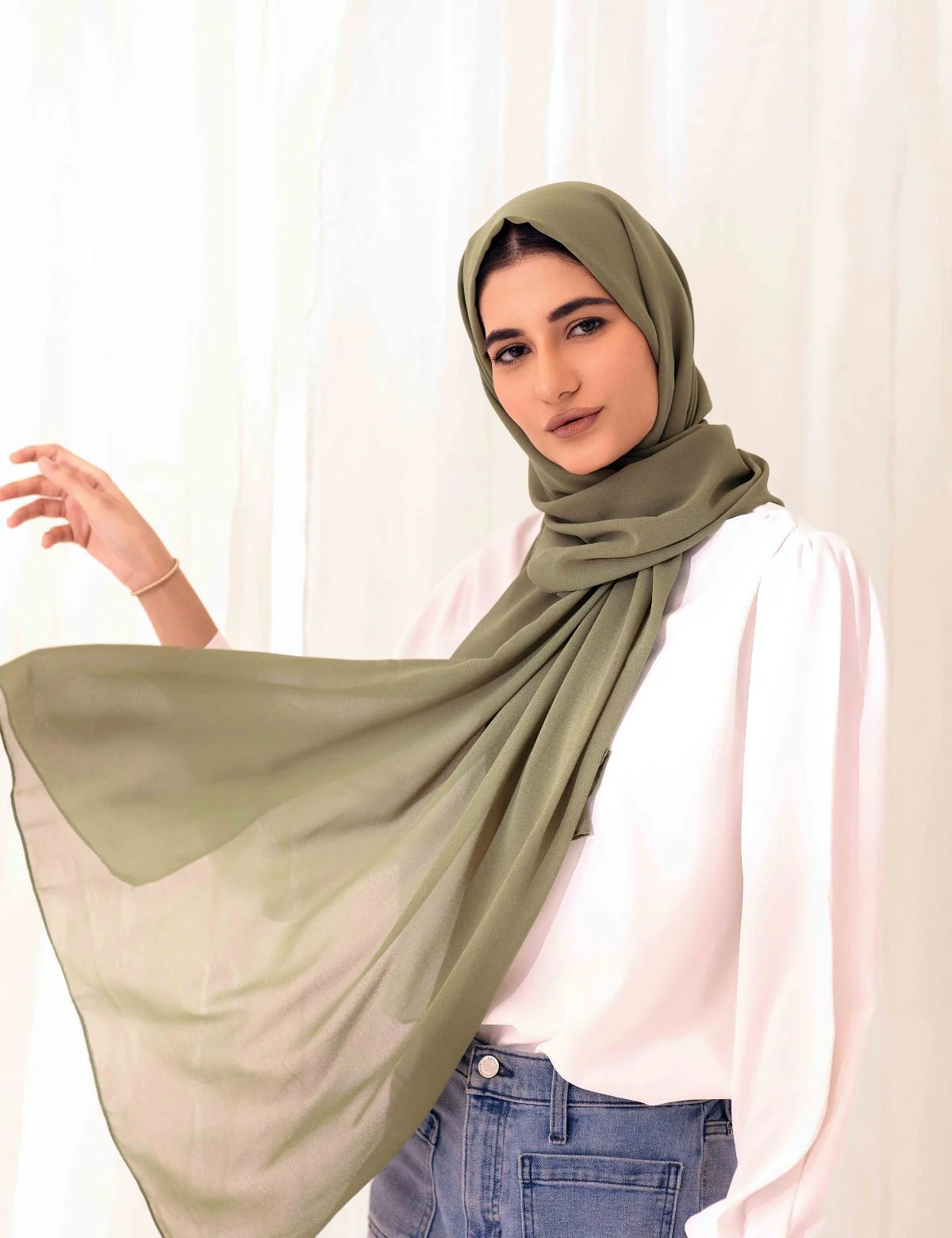 Chiffon Bubble - Olive - Image 3