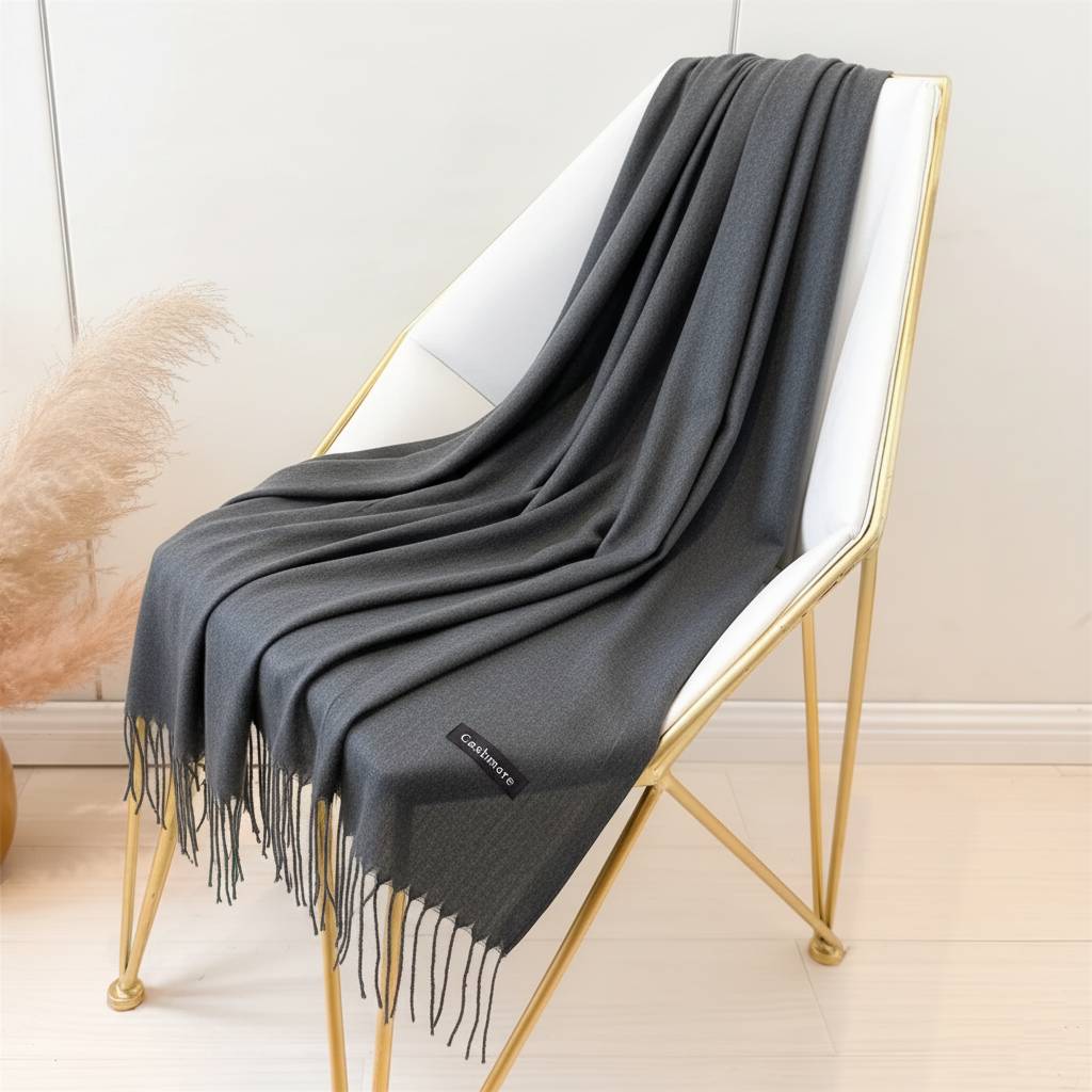 Cloud Cashmere Scarves - Charcoal Grey