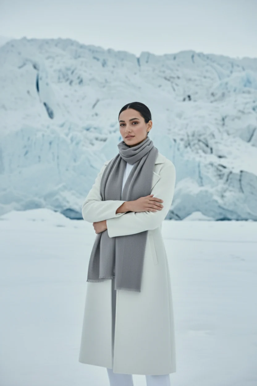 Finno Woolen Scarfs - Ash - Image 3