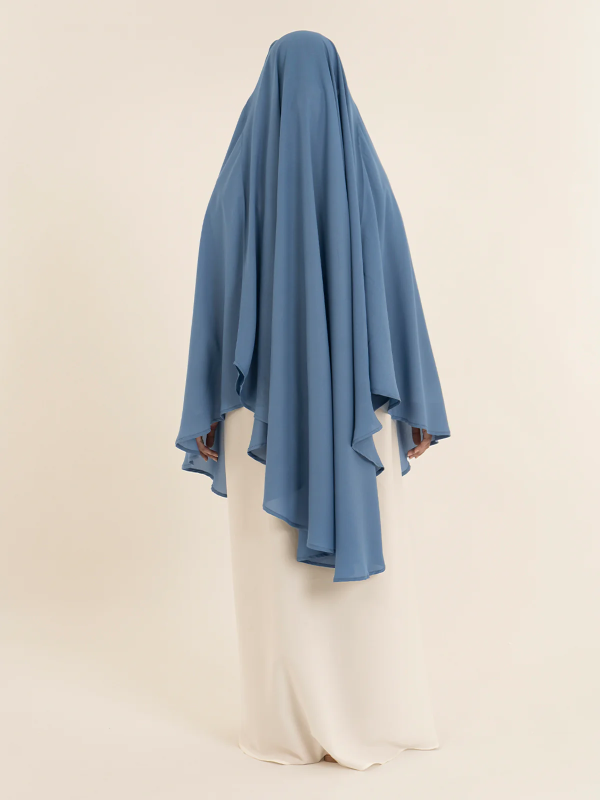Khimar Hijab - Denim Blue - Image 5