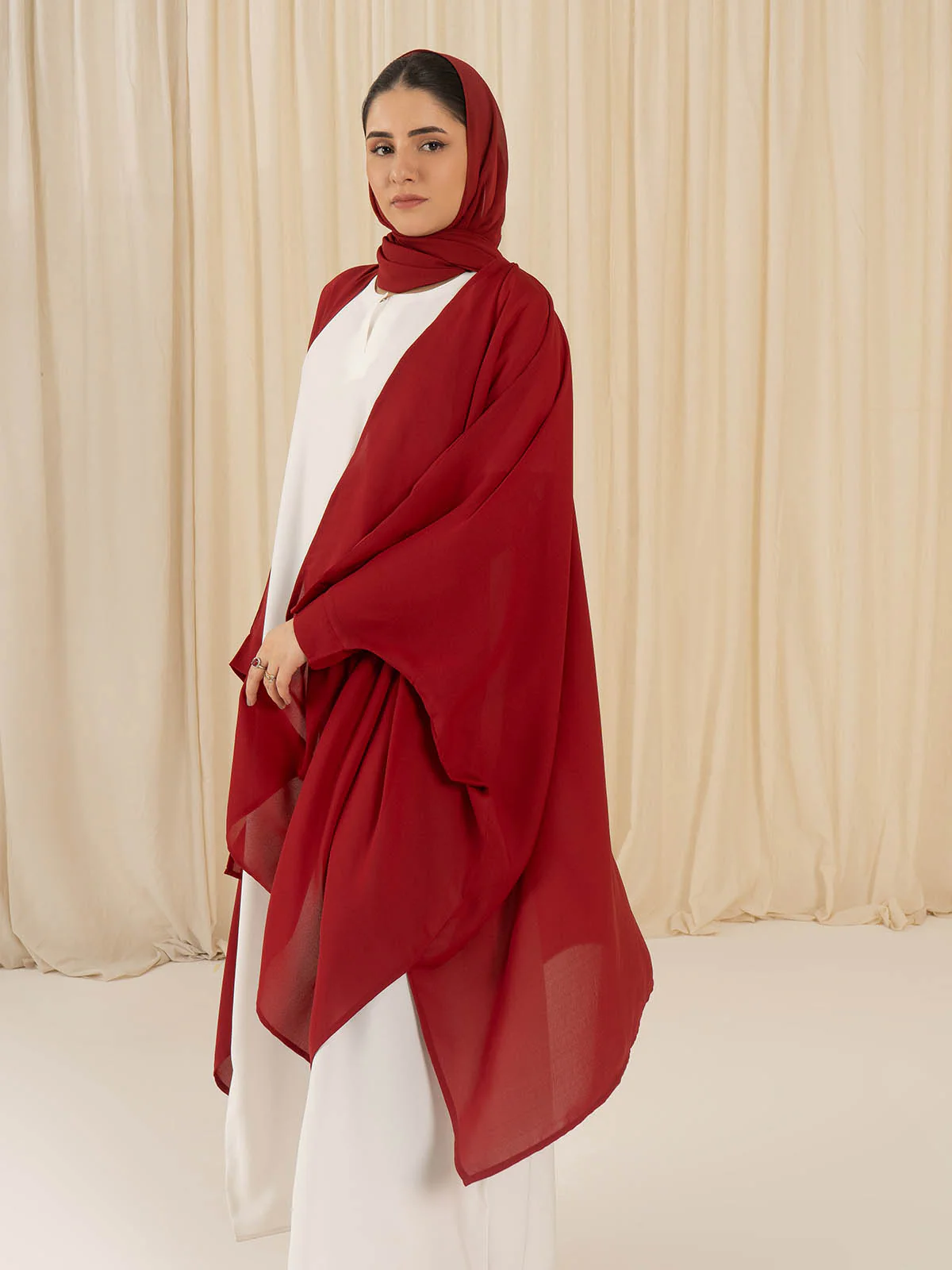 Modest Shrugs - Maroon - Image 4