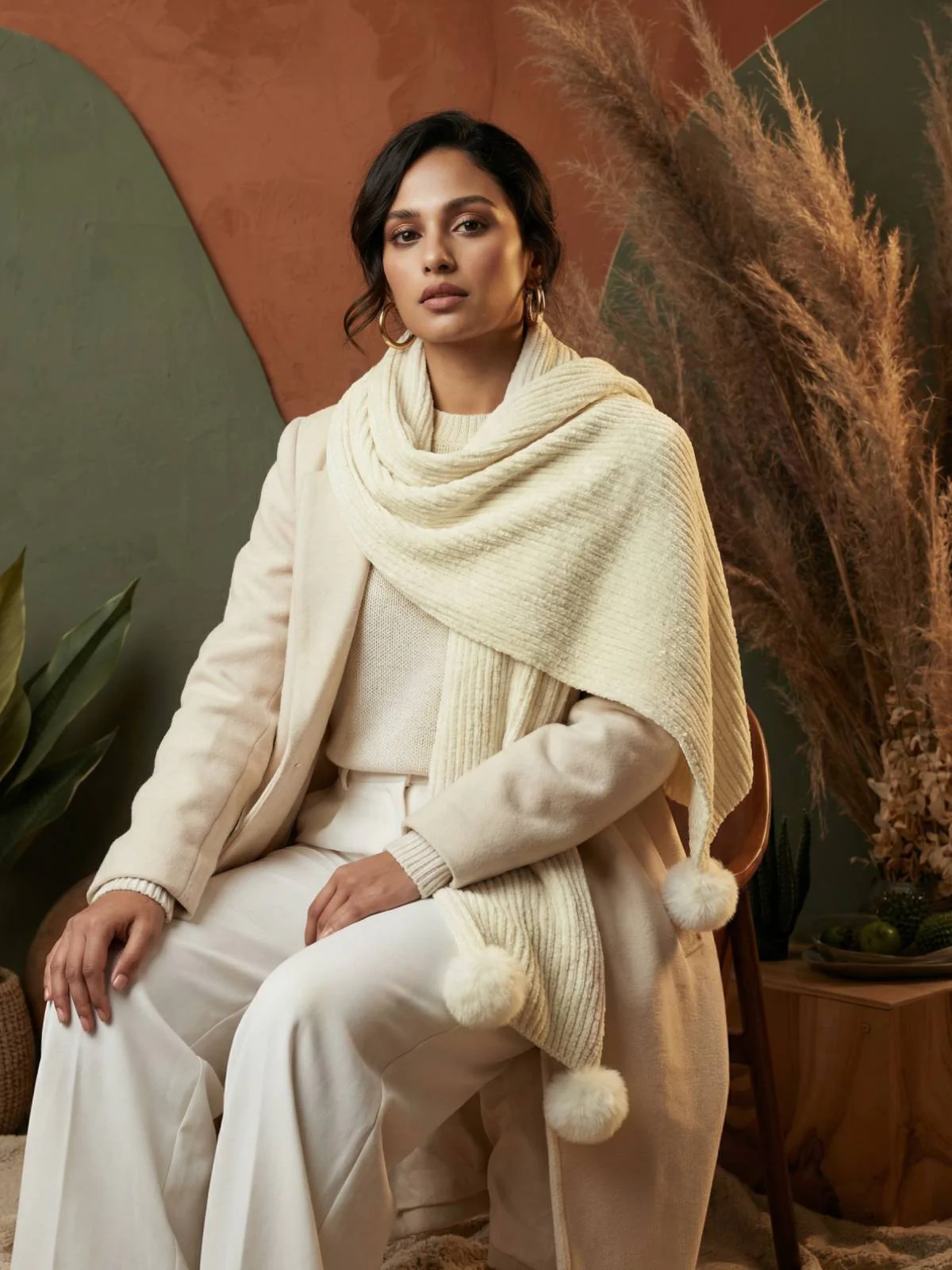 Snuggle-soft Muffler - Off-White - Image 2